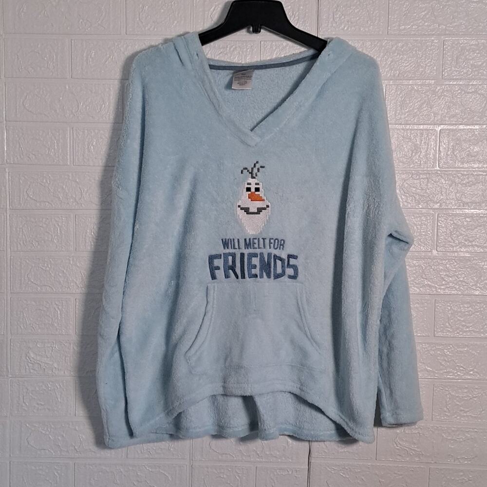 Disney Frozen II Olaf Fleece Hooded Pajama Top
